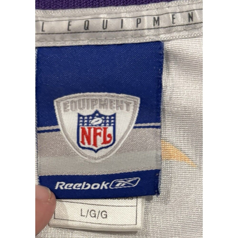 Chad Greenway Minnesota Vikings Reebok Jersey White Men Large Away Football NFL - Picture 6 of 7